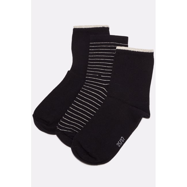Lot 3 paires chaussettes noir <span itemprop=