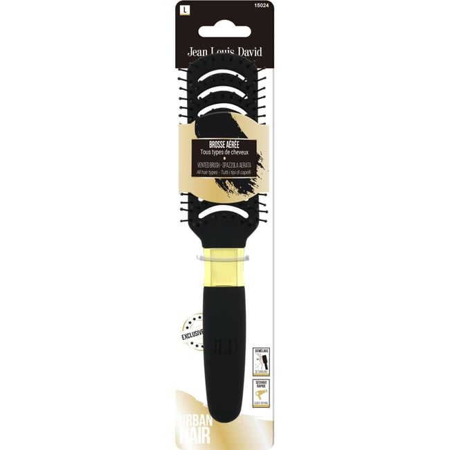 Brosse à cheveux JLD - BROSSE PLATE AEREE NEW DESIGN - JEAN LOUIS DAVID