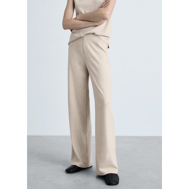 Pantalon wideleg maille fine - MANGO