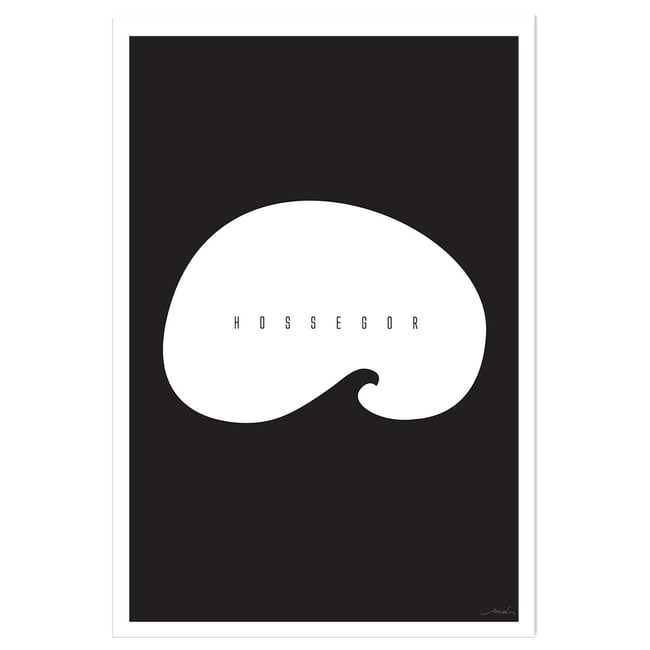 Affiche minimal hossegor - HEXOA