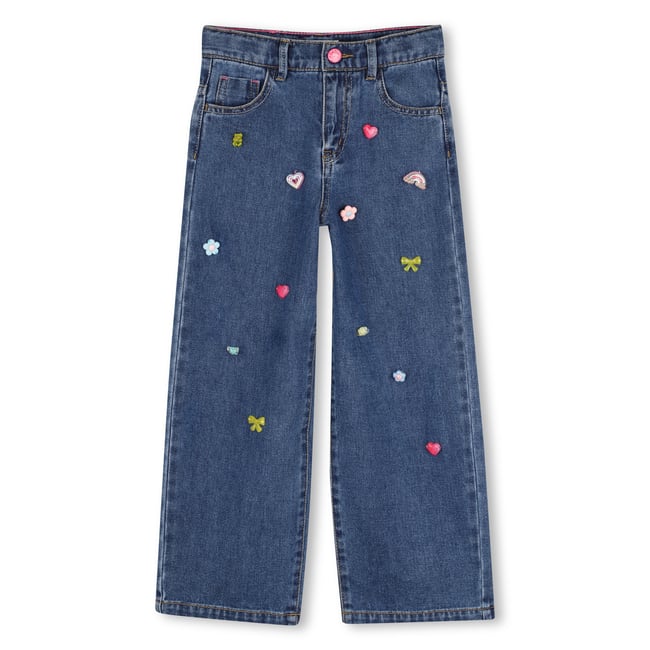 Pantalon en denim stone pousse <span itemprop=