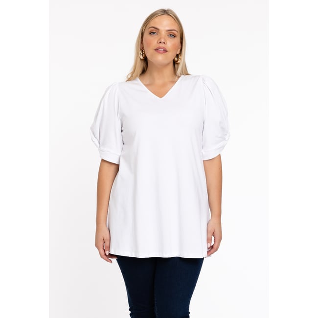 Tunique Esprit Manches Courtes Crème - Taille 44, Occasion Très Bon État