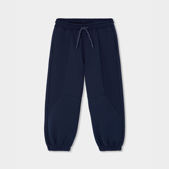 Pantalon molleton garçon bleu <span itemprop=