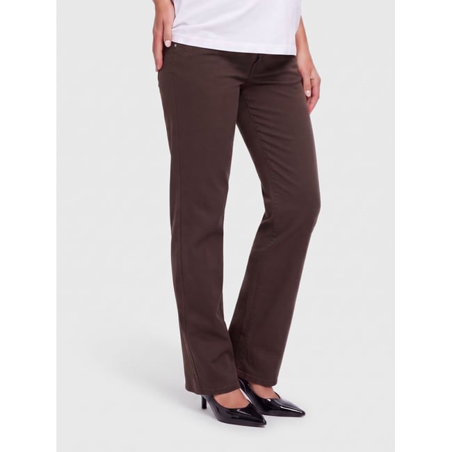 Jean À Jambe Large marron - dark brown denim <span itemprop=
