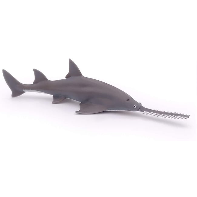 Figurine Poisson scie gris <span itemprop=