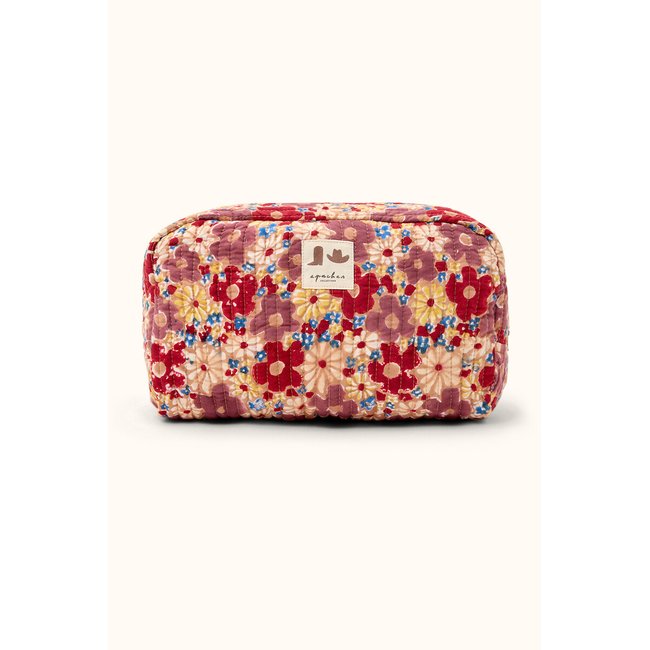Neceser grande con estampado floral, GAYANE estampado marrón <span itemprop=
