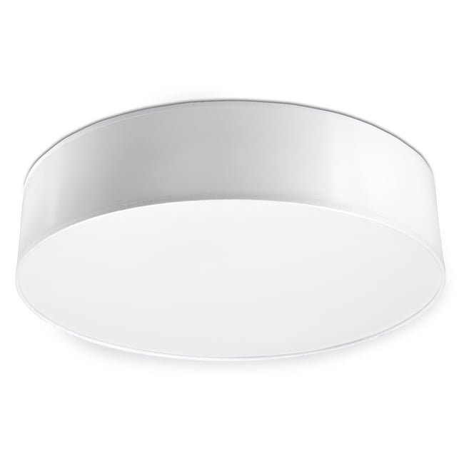 Plafonnier PVC Blanc E27 3 Arena Couleur blanc <span itemprop=