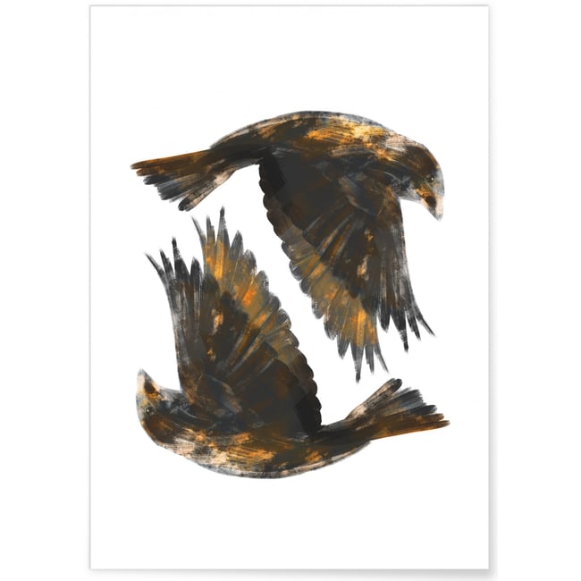 Affiche Bird Couleur blanc <span itemprop=