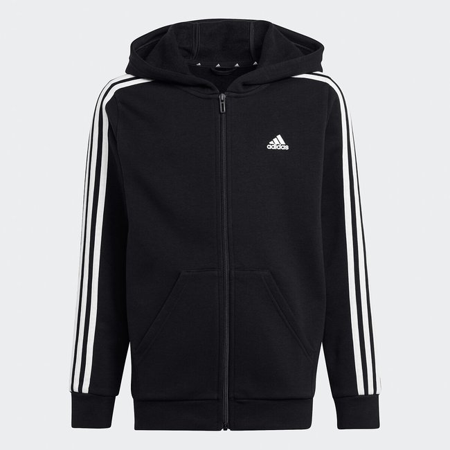 Sweat zippé à capuche noir <span itemprop=