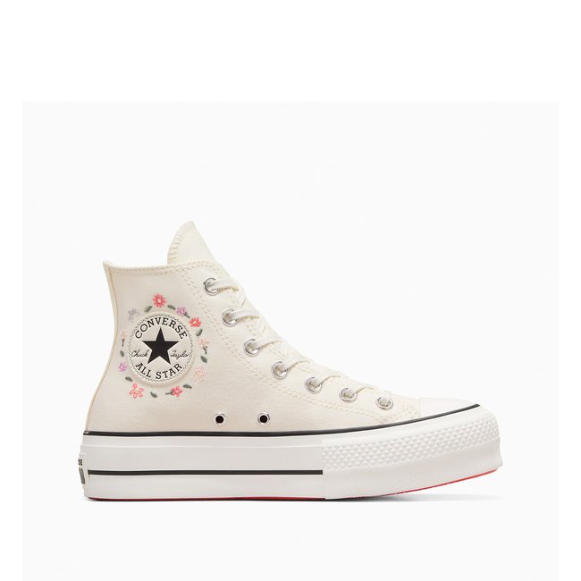 All star lift hi little florals canvas high top trainers ecru Converse La Redoute