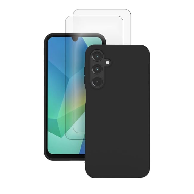 Coque Galaxy A16/a16 5g antichoc + 2 vitres noir <span itemprop=