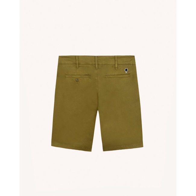 Short chino SAULIEU SAULIEU kaki foncé <span itemprop=