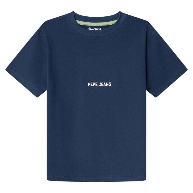 T-Shirt Coupe Regular Avec Imprimé Au Dos marine <span itemprop=