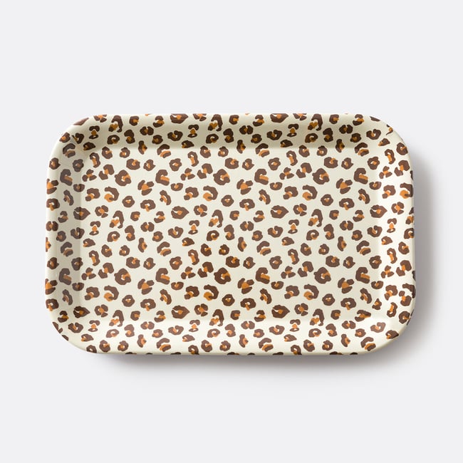 Plateau imprimé léopard, taille S, Azhar Couleur imprimé léopard <span itemprop=