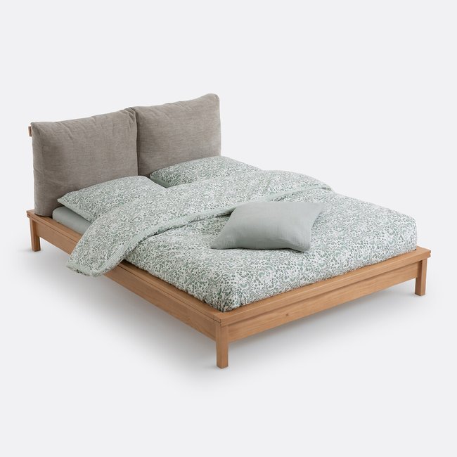 Bett mit Lattenrost Gabin natur <span itemprop=