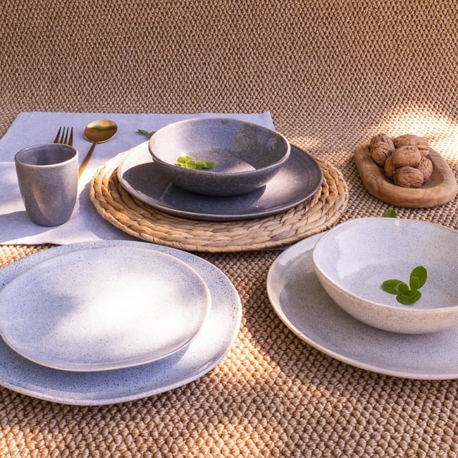 Ard'time - Services d'assiettes et bols 18 pièces, SASEBO