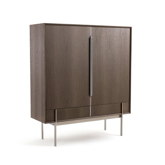 Highboard Killem, Räuchereiche eiche grau <span itemprop=