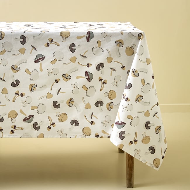 Nappe enduite LE COIN DES CHAMPIGNONS naturel <span itemprop=