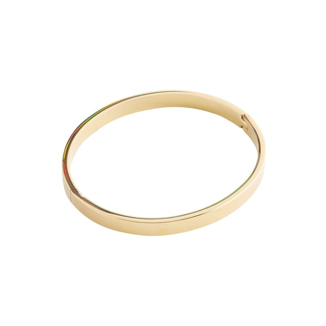 Bracelet jonc imperméable doré <span itemprop=