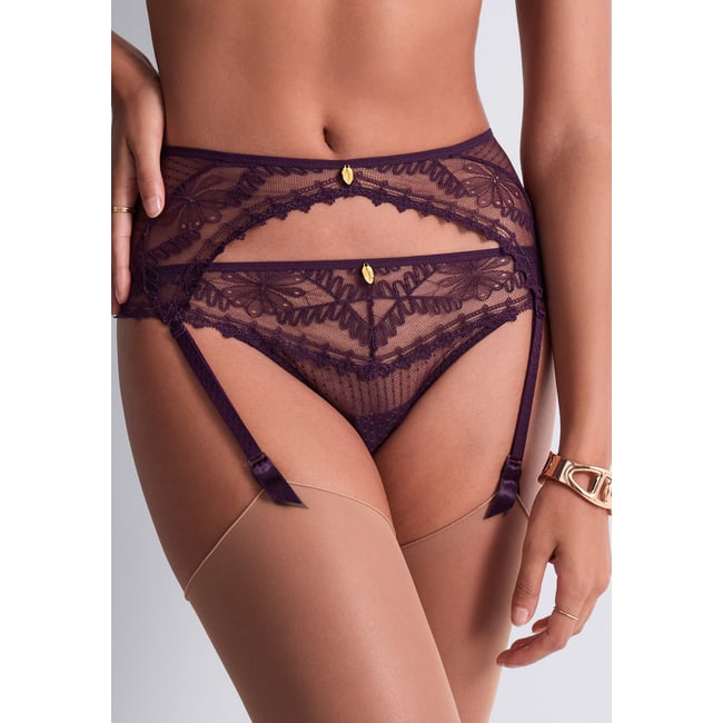 Porte-jarretelles Mystery of Love bleu <span itemprop=