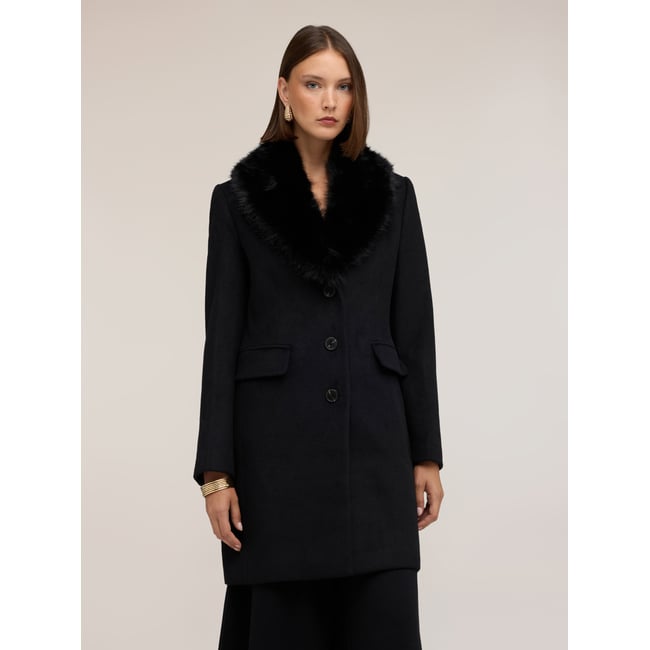 Manteau croisé simple boutonnage - MOTIVI