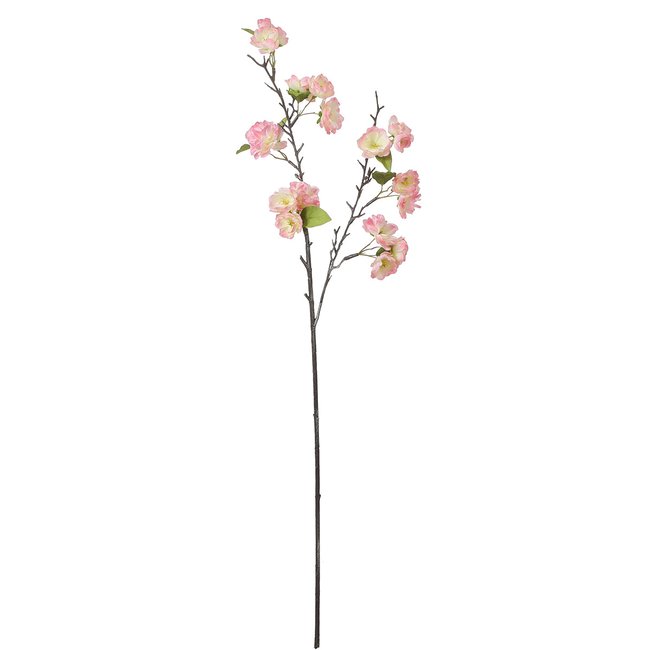 Tige de fleurs de cerisier artificielles H100 Couleur rose <span itemprop=