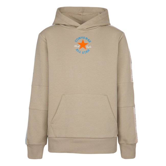 Sudadera con capucha beige <span itemprop=