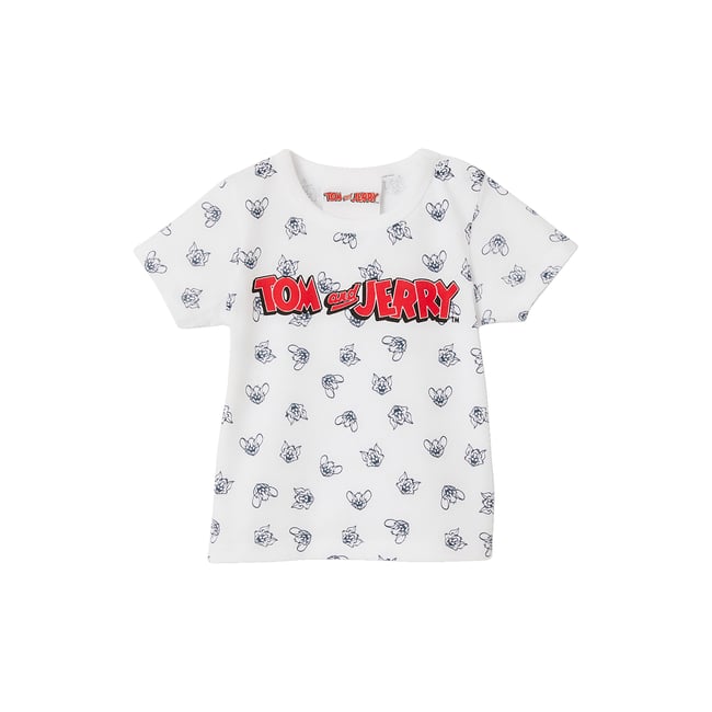 T-shirt Tom & Jerry aop + wording <span itemprop=