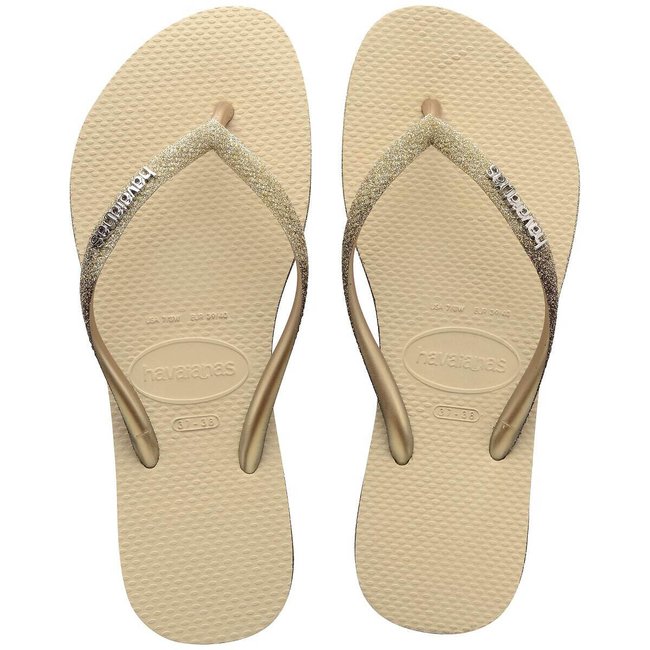 Chanclas Slim Sparkle II beige/gris <span itemprop=