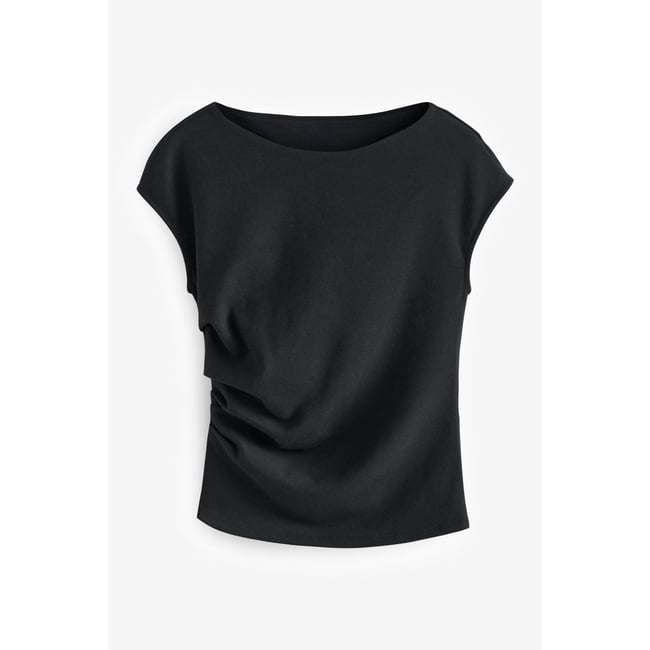 T-shirt drapé en jersey - NEXT