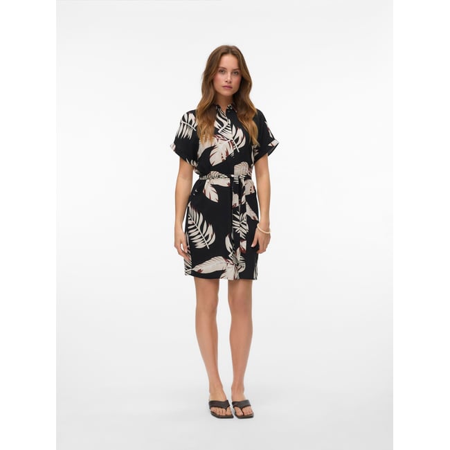 Robe Chemise VMEASY Robe courte noire - black <span itemprop=
