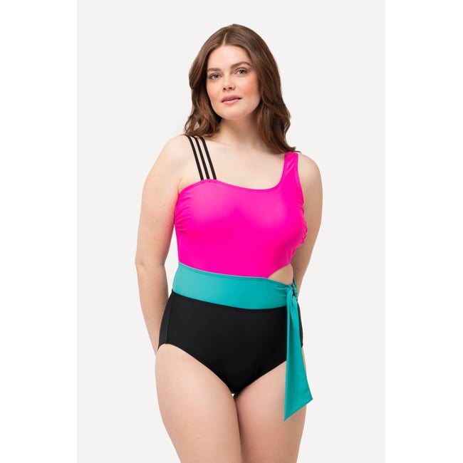 Maillot de bain color block. Bonnets souples - ULLA POPKEN