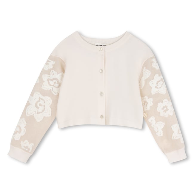 Cardigan en tricot lys <span itemprop=