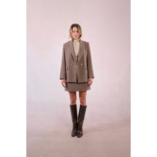 Pull Veste J. Marco Taille XS Marron/bourgogne - Sweater Boutonné - Occasion Très Bon état