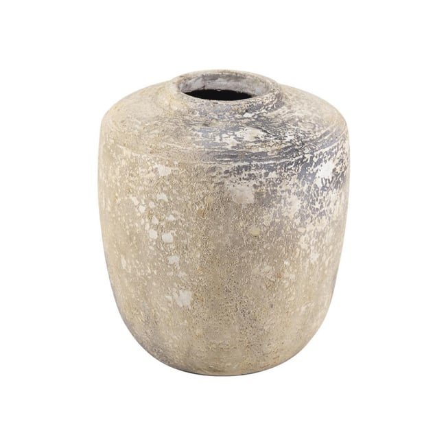 Vase argile Couleur marron <span itemprop=
