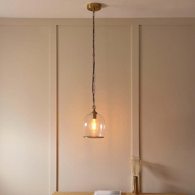 Ashbee Chain Drop Pendant Light, brass, ÉDITÉ