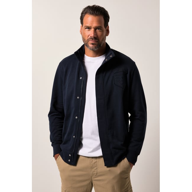 Veste en molleton bleu marine <span itemprop=