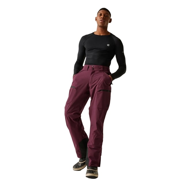 Pantalon de ski BASEPLATE rouge amarante <span itemprop=