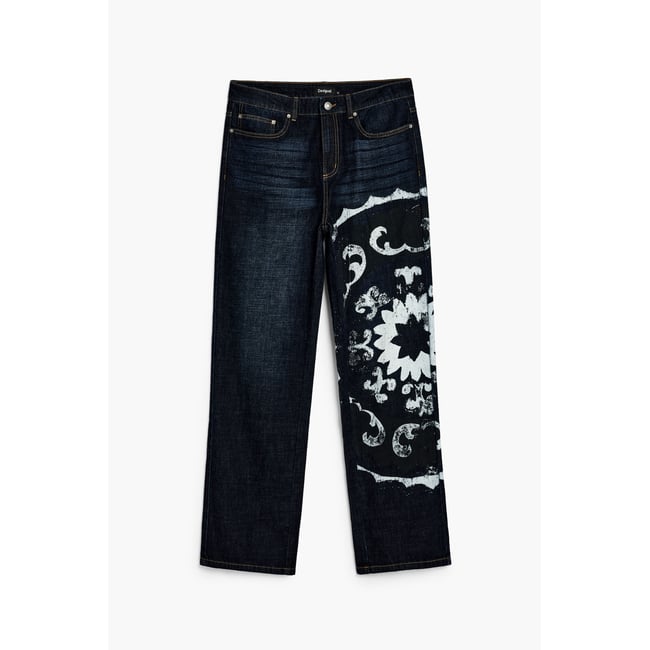 JEAN IMPRIMÉ bleu <span itemprop=