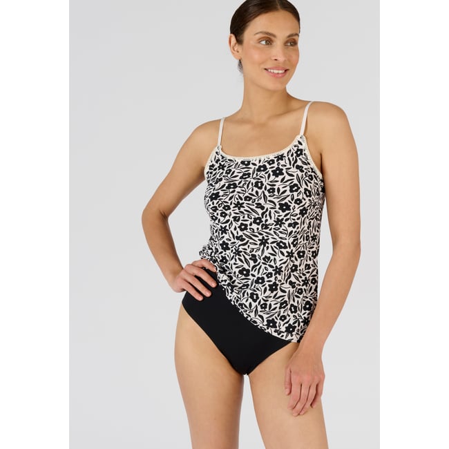 Caraco Climatyl noir fleuri <span itemprop=