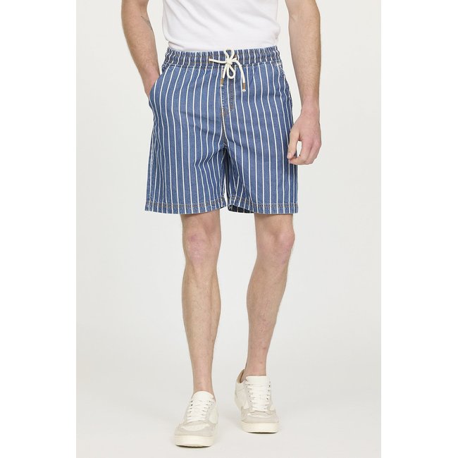 Short coton regular NORY bleu clair <span itemprop=