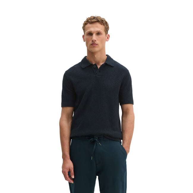 Polo en bouclette régulier en doux mélange de coton bio - MARC O'POLO