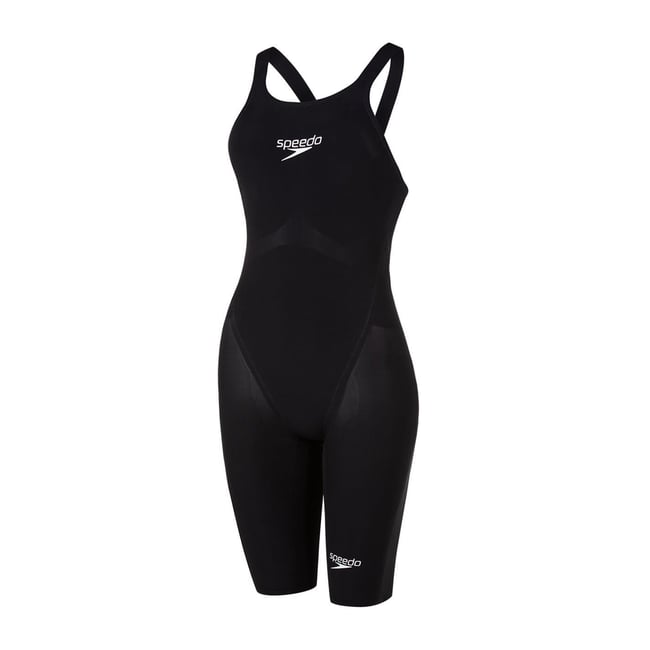 Maillot de bain shorty long motif/style texturé noir <span itemprop=
