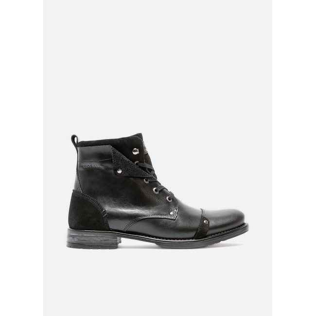 Redskins Stivali Uomo Ch Yedos – Pelle Nera, Chiusura Con Laccio – Robusti E Alla Moda, Numero 41 EU - 2