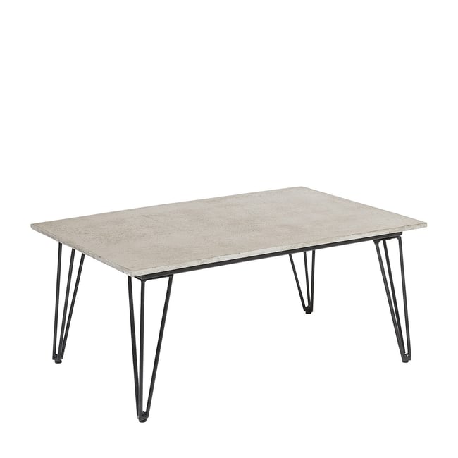 Table basse en ciment MUNDO Couleur gris <span itemprop=
