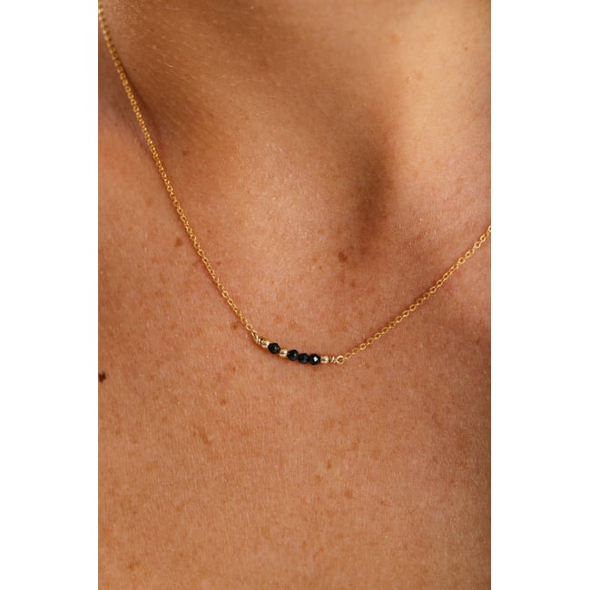 Collier court Théa - Spinelle spinelle <span itemprop=