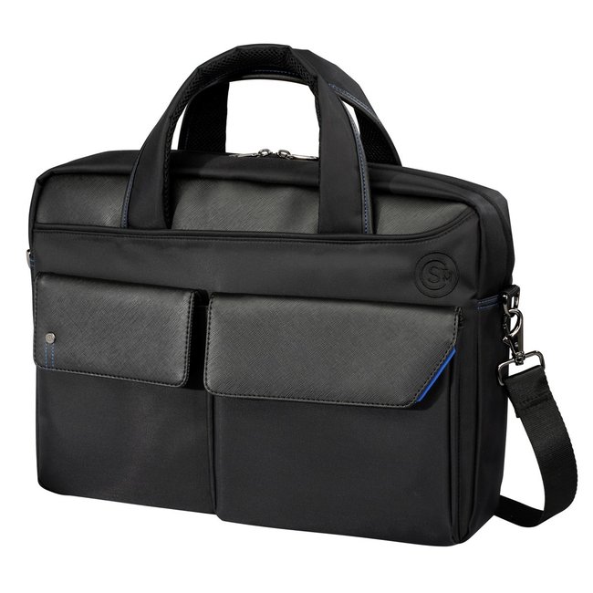 Sacoche ordinateur business 15 pouces CANAL SAINT MARTIN noir <span itemprop=