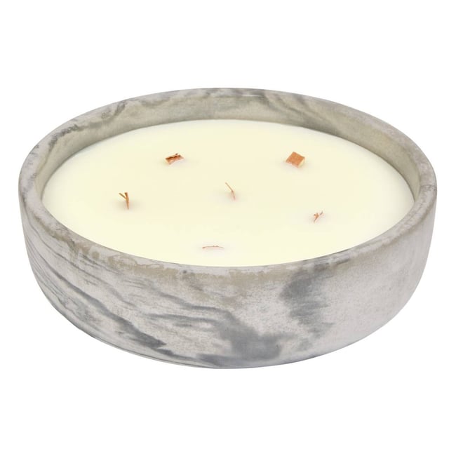 Bougie parfumée 1100g en pot citronnelle SAO Couleur gris <span itemprop=