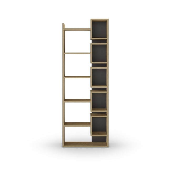 Étagère Design H168,5 cm - Eladi Couleur chêne clair / gris <span itemprop=