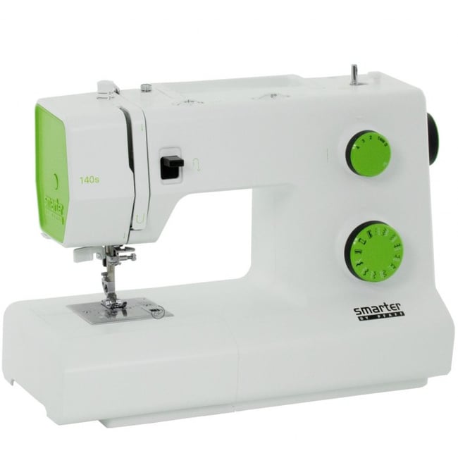 Machine à coudre mécanique smarter 140S blanc + vert <span itemprop=